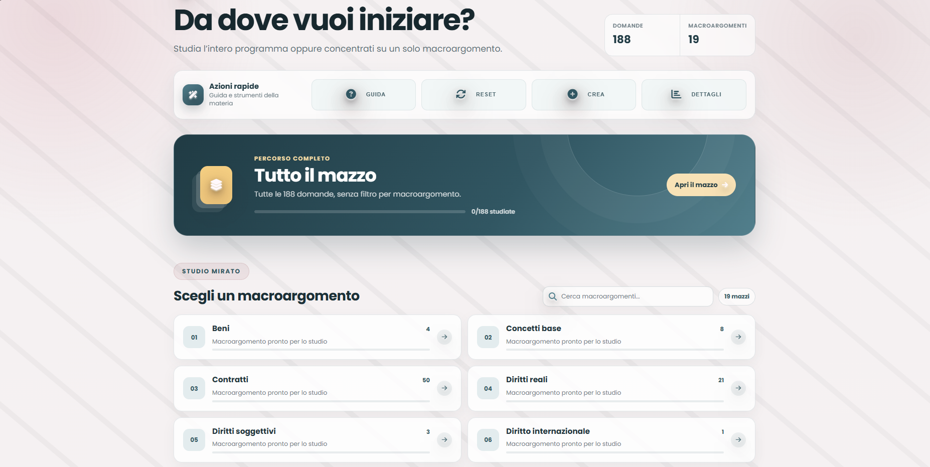 Finestra Quizienza per creare una flashcard personale con domanda e risposta